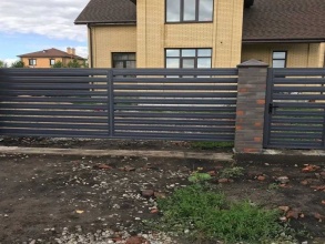 Забор жалюзи 72 метра фото в Жилёво